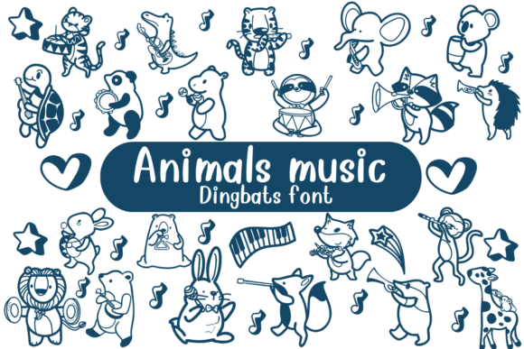 Animals Music: A Playful Font for Creative Projects