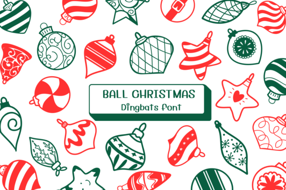 Ball Christmas Font for Festive Design