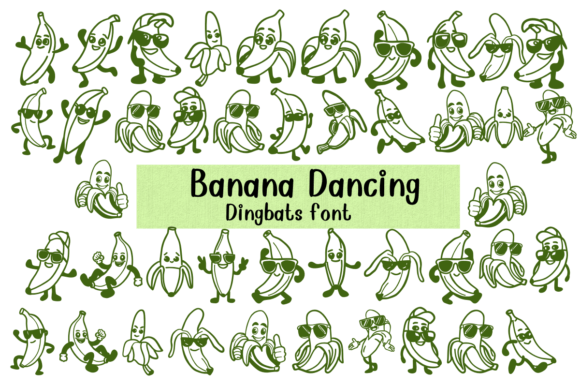 Banana Dancing Font for Business