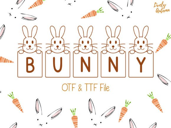 Bunny Card Font: Fun & Fancy Design