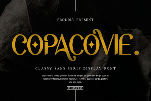 Copacovie: A Modern Font for Web Design