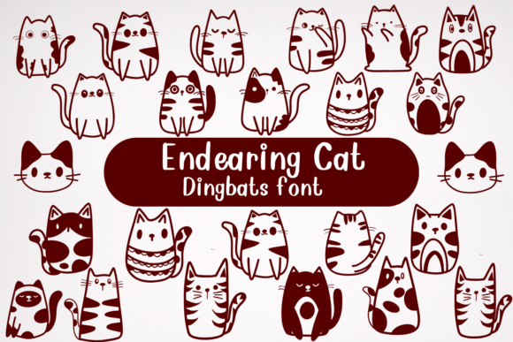 Endearing Cat: A Playful Dingbat for Designers