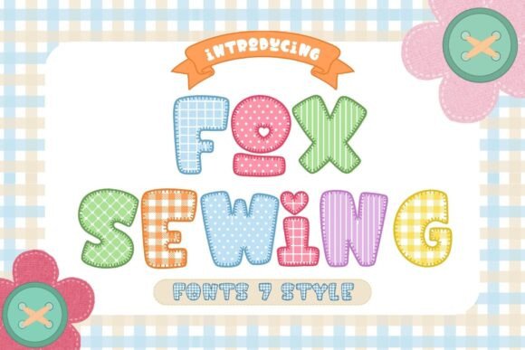 Fox Sewing: A Playful Typeface for Creative Projects