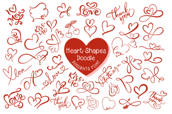 Heart Shapes Font for Business