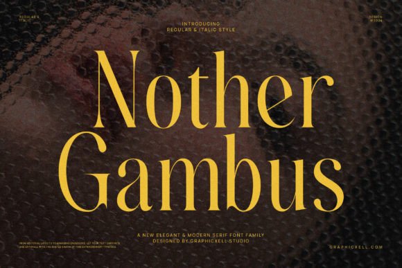 Nother Gambus: A Bold Serif for Real-World Design