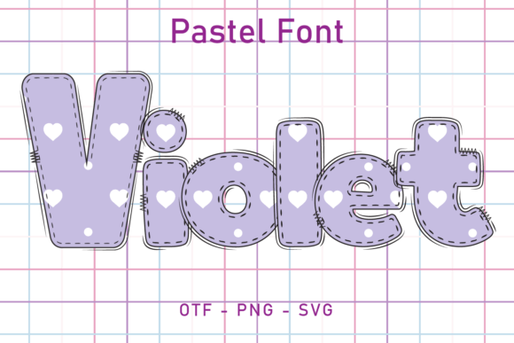 Pastel Violet: A Delicate Font for Business Branding