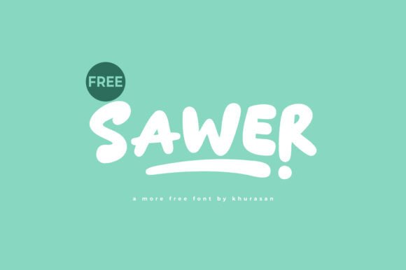 Sawer: A Cute Display Font for Creative Projects