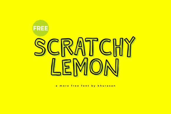 Scratchy Lemon Font for Web Design