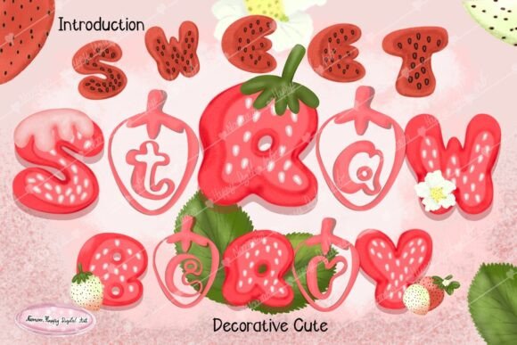 Strawberry Sweet Font for Creative Projects