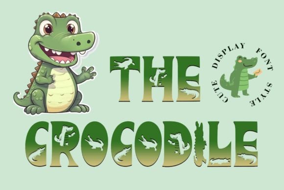 The Crocodile: A Bold, Decorative Display Font