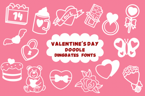 Valentine's Day Doodle Font