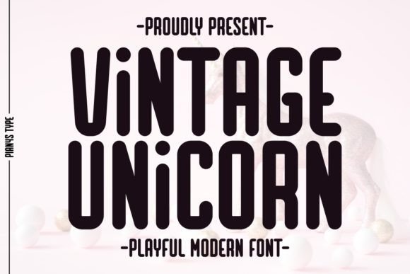 Vintage Unicorn Font for Business